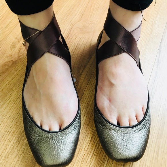 chloe ballet flats with ankle strap